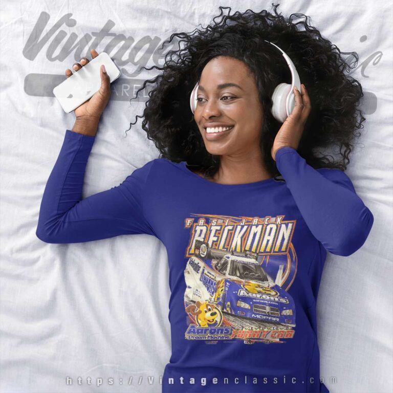 Fast Jack Beckman Nascar Racing Vintage Long Sleeve Tee Fast Jack Beckman Nascar Racing Vintage Long Sleeve Tee