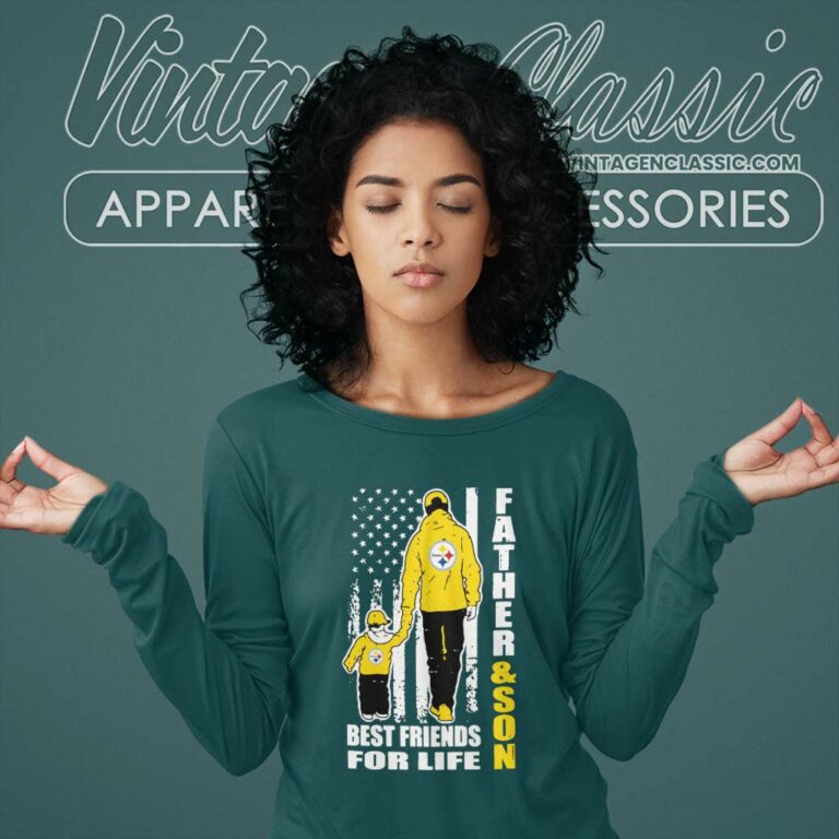 Father And Son Best Friends For Life Steelers Long Sleeve Tee Father And Son Best Friends For Life Steelers Long Sleeve Tee