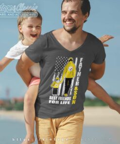 Father And Son Best Friends For Life Steelers V Neck TShirt