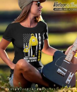 Father And Son Best Friends For Life Steelers Women TShirt
