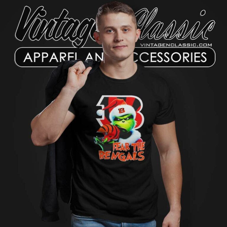 Fear The Cincinnati Bengals Nfl Santa Grinch T Shirt Fear The Cincinnati Bengals Nfl Santa Grinch T Shirt