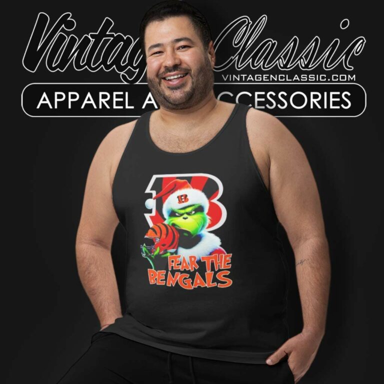 Fear The Cincinnati Bengals Nfl Santa Grinch Tank Top Racerback Fear The Cincinnati Bengals Nfl Santa Grinch Tank Top Racerback