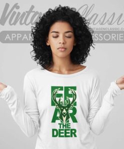 Fear The Deer Milwaukee Bucks Long Sleeve Tee