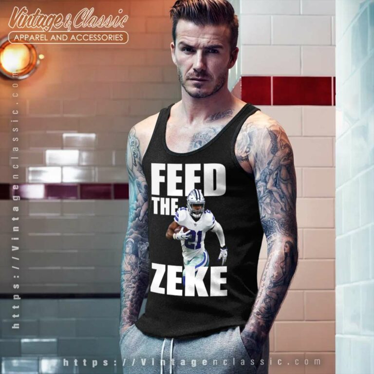 Feed The Zeke Ezekiel Elliott Dallas Cowboys Tank Top Racerback Feed The Zeke Ezekiel Elliott Dallas Cowboys Tank Top Racerback