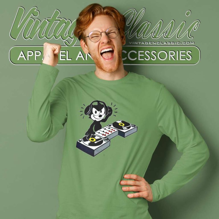 Felix The Cat Dj Long Sleeve Tee Felix The Cat Dj Long Sleeve Tee