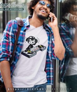 Felix The Cat Dj V Neck TShirt