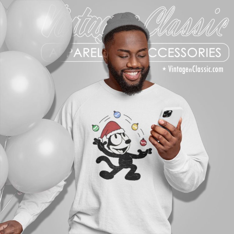 Felix The Cat Shirt Christmas Version Sweatshirt Felix The Cat Shirt Christmas Version Sweatshirt