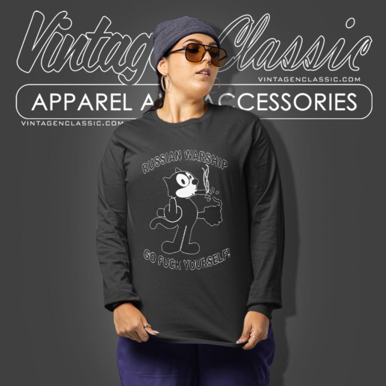 Felix The Cat Shirt Go Fuck Yourself Long Sleeve Tee Felix The Cat Shirt Go Fuck Yourself Long Sleeve Tee