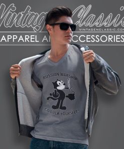 Felix The Cat Shirt Go Fuck Yourself V Neck TShirt