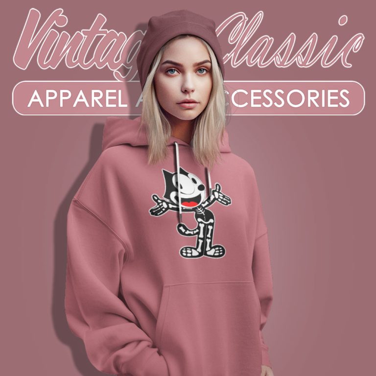 Felix The Cat Shirt Halloween Skull Hoodie Felix The Cat Shirt Halloween Skull Hoodie