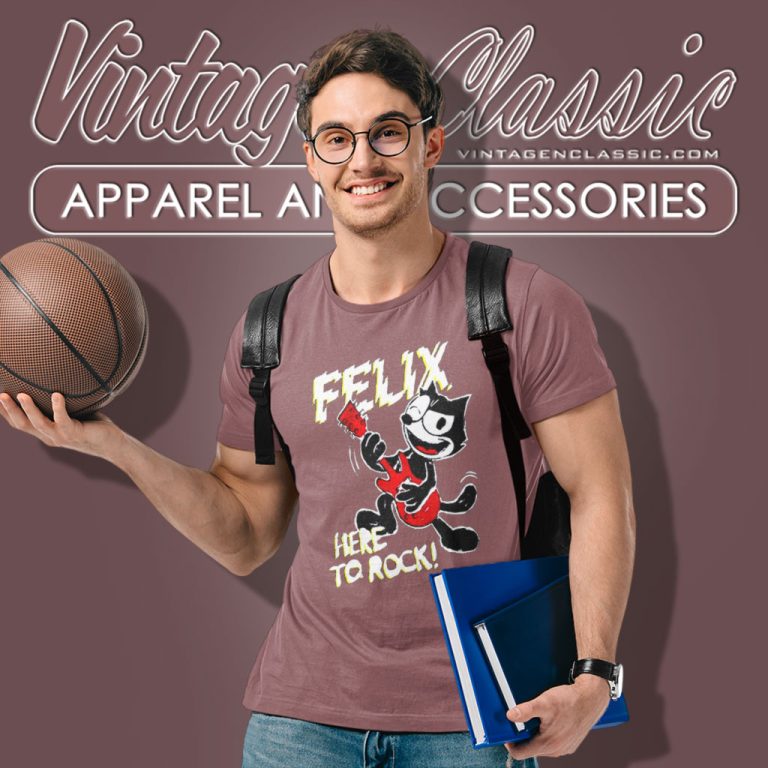 Felix The Cat Shirt Here To Rock T Shirt Felix The Cat Shirt Here To Rock T Shirt