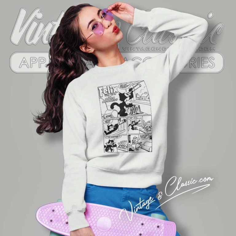 Felix The Cat Shirt Moon Madness Sweatshirt Felix The Cat Shirt Moon Madness Sweatshirt