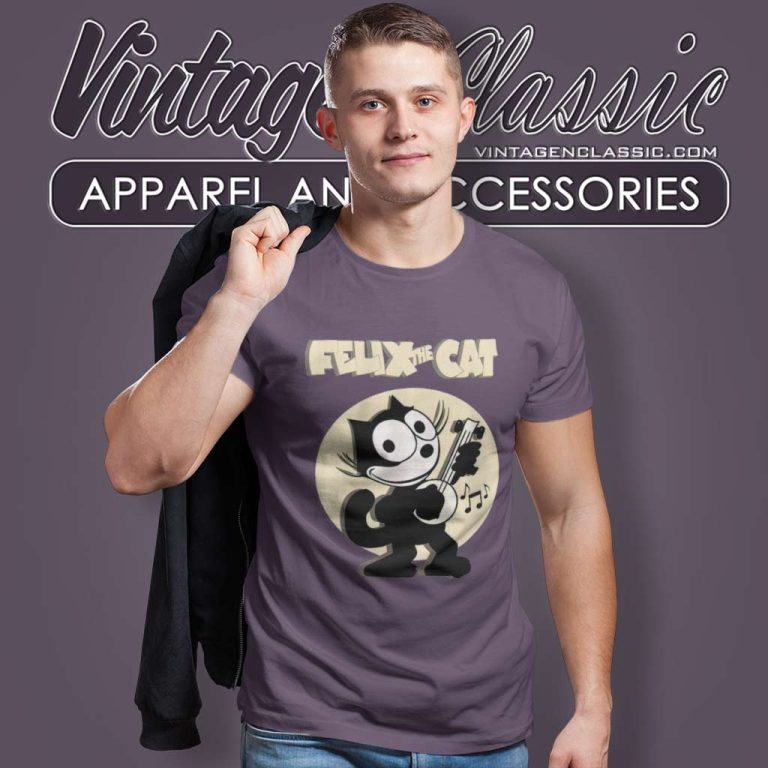 Felix The Cat Shirt Playing Banjo T Shirt 1 Felix The Cat Shirt Playing Banjo T Shirt 1