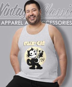 Felix The Cat Shirt Playing Banjo 4 Felix The Cat Shirt Playing Banjo Tank Top Racerback 1
