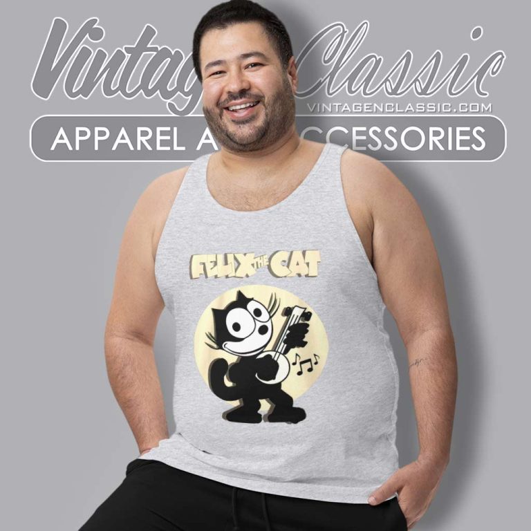 Felix The Cat Shirt Playing Banjo Tank Top Racerback 1 Felix The Cat Shirt Playing Banjo Tank Top Racerback 1