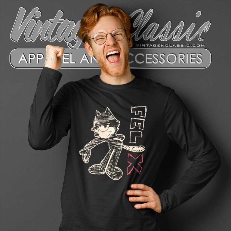 Felix The Cat Shirt Single Stitch Long Sleeve Tee Felix The Cat Shirt Single Stitch Long Sleeve Tee