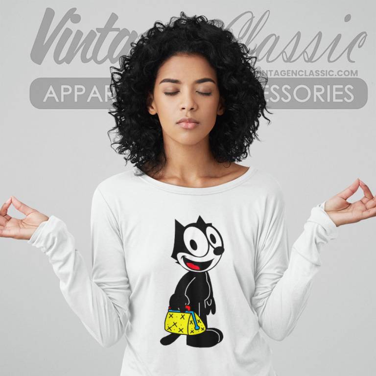 Felix The Cat Shirt The Magic Bag Of Tricks Long Sleeve Tee Felix The Cat Shirt The Magic Bag Of Tricks Long Sleeve Tee