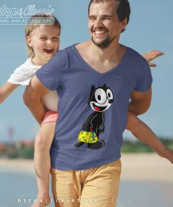 Felix The Cat Shirt The Magic Bag Of Tricks V Neck TShirt