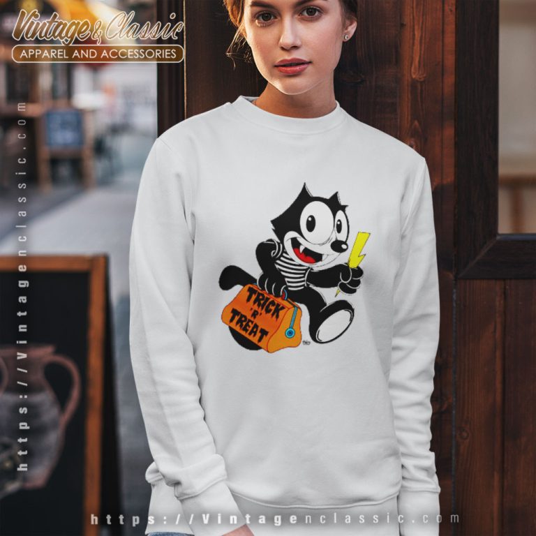 Felix The Cat Shirt Trick Or Treat Sweatshirt Felix The Cat Shirt Trick Or Treat Sweatshirt