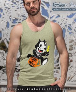 Felix The Cat Shirt Trick Or Treat Tank Top Racerback