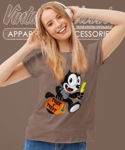 Felix The Cat Shirt Trick Or Treat Women T Shirt