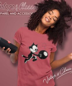 Felix The Cat With Bomb Women TShirt