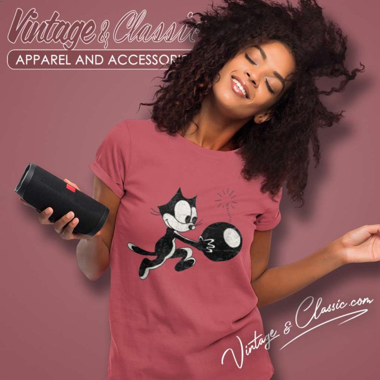 Felix The Cat With Bomb Women TShirt Felix The Cat With Bomb Women TShirt