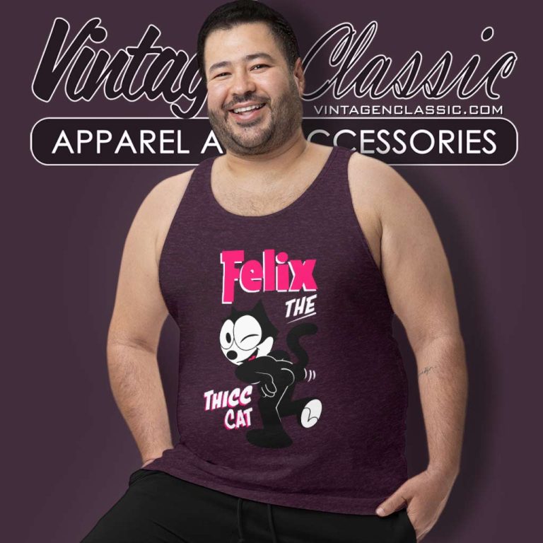 Felix The Thicc Cat Tank Top Racerback Felix The Thicc Cat Tank Top Racerback
