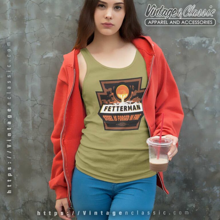 Fetterman Steel Is Forged In Fire Tank Top Racerback Fetterman Steel Is Forged In Fire Tank Top Racerback