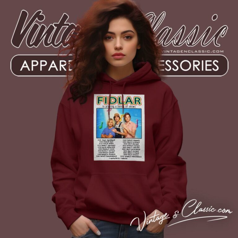 Fidlar Is Playing A Bunch Of Shows Jan Tour 2024 Poster Hoodie Fidlar Is Playing A Bunch Of Shows Jan Tour 2024 Poster Hoodie