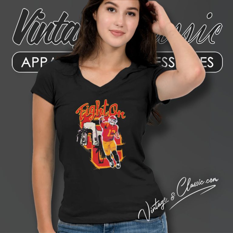 Fight On Dc Washington Commanders Football V Neck TShirt Fight On Dc Washington Commanders Football V Neck TShirt