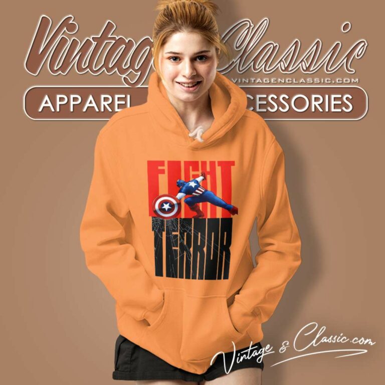 Fight Terror Captain America Patriot Hoodie Fight Terror Captain America Patriot Hoodie
