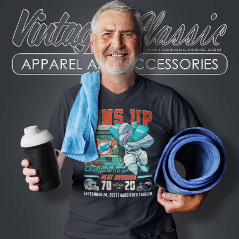 Fins Up Miami Dolphins Beat Denver Broncos 70 20 V Neck TShirt Fins Up Miami Dolphins Beat Denver Broncos 70 20 V Neck TShirt