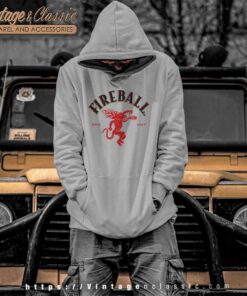Fireball Whiskey Red Hot Logo Hoodie
