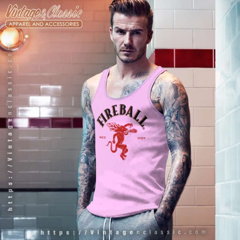 Fireball Whiskey Red Hot Logo Tank Top Racerback Fireball Whiskey Red Hot Logo Tank Top Racerback