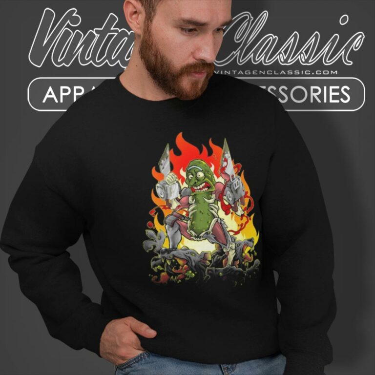 Fired Pickle Rick And Morty Sweatshirt Fired Pickle Rick And Morty Sweatshirt