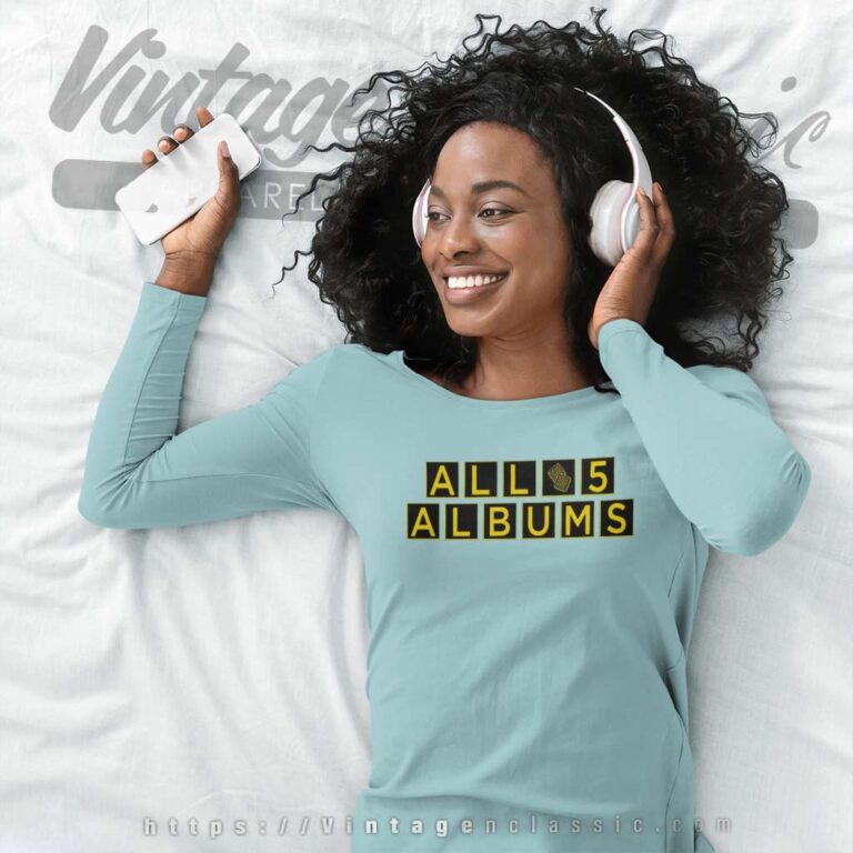 Five Albums One Night The Tour Jonas Brothers 2023 Long Sleeve Tee Five Albums One Night The Tour Jonas Brothers 2023 Long Sleeve Tee