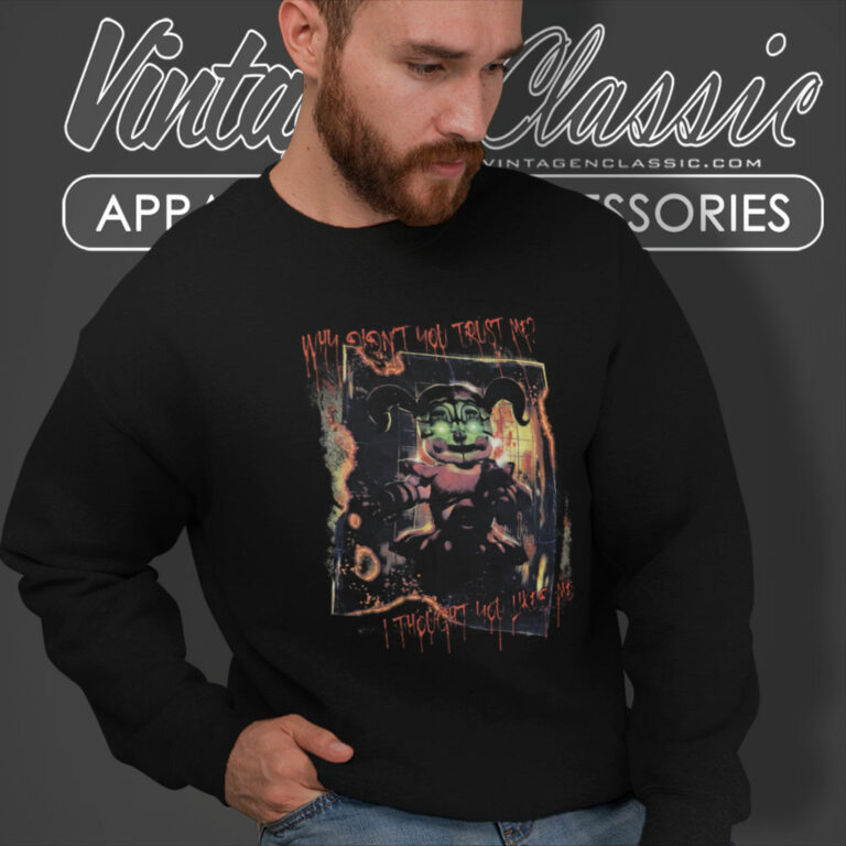 Five Nights At Freddy Circus Baby Trust Me Sweatshirt Five Nights At Freddy Circus Baby Trust Me Sweatshirt