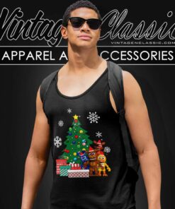 Five Nights At Freddys Around Shirt The Christmas Tree Tank Top Racerback