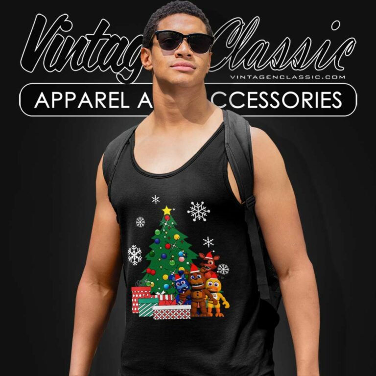 Five Nights At Freddys Around Shirt The Christmas Tree Tank Top Racerback Five Nights At Freddys Around Shirt The Christmas Tree Tank Top Racerback