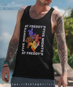 Five Nights At Freddys Baby Characters Tank Top Racerback