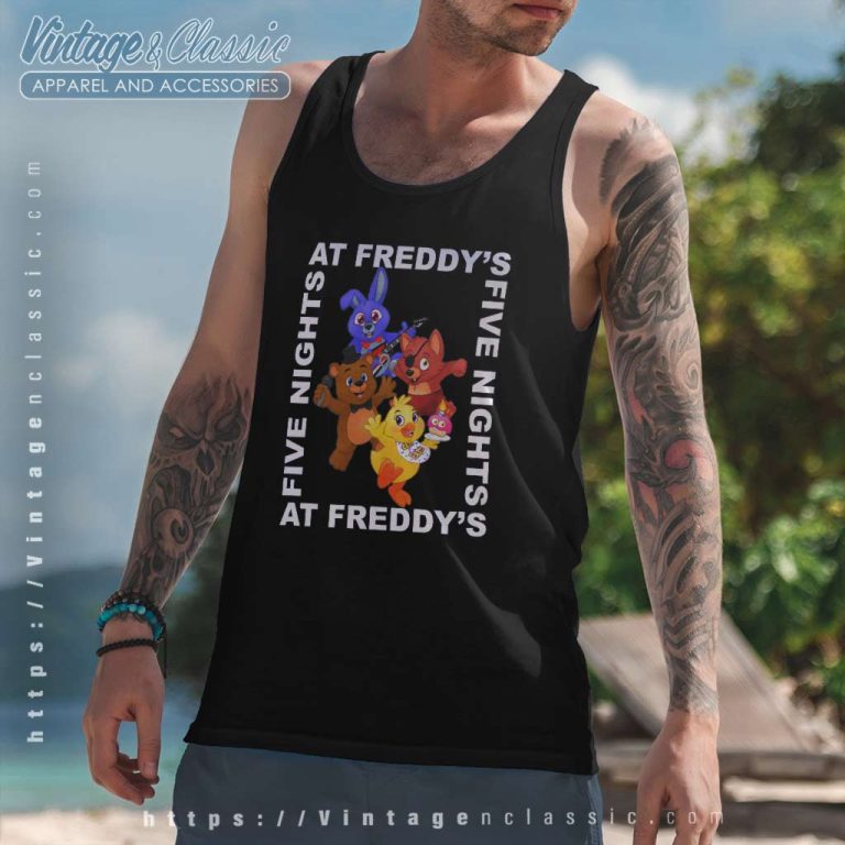 Five Nights At Freddys Baby Characters Tank Top Racerback Five Nights At Freddys Baby Characters Tank Top Racerback