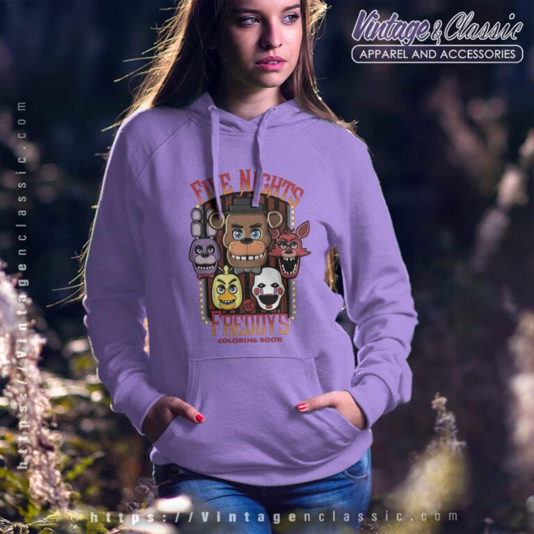 Five Nights At Freddys Coloring Book Shirt Hoodie Five Nights At Freddys Coloring Book Shirt Hoodie