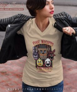 Five Nights At Freddys Coloring Book Shirt V Neck TShirt