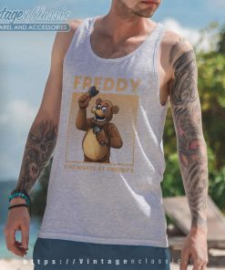 Five Nights At Freddys Funny Freddy Tank Top Racerback