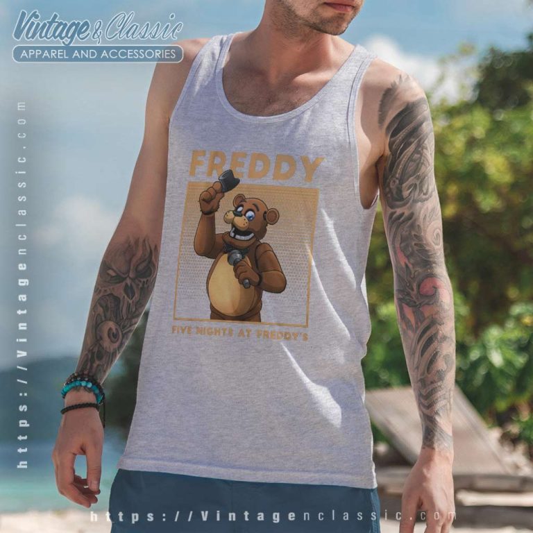 Five Nights At Freddys Funny Freddy Tank Top Racerback Five Nights At Freddys Funny Freddy Tank Top Racerback