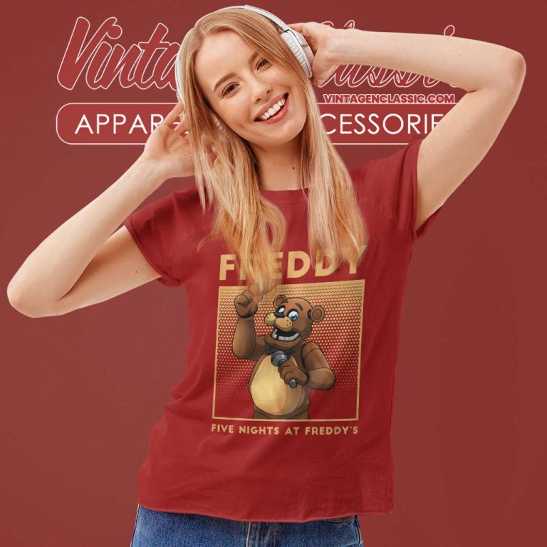 Five Nights At Freddys Funny Freddy Women TShirt Five Nights At Freddys Funny Freddy Women TShirt