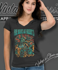 Five Nights At Freddys Metal Animatronics V Neck TShirt
