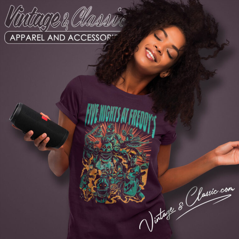 Five Nights At Freddys Metal Animatronics Women T Shirt Five Nights At Freddys Metal Animatronics Women T Shirt