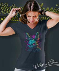 Five Nights At Freddys Psycho Bunny V Neck TShirt